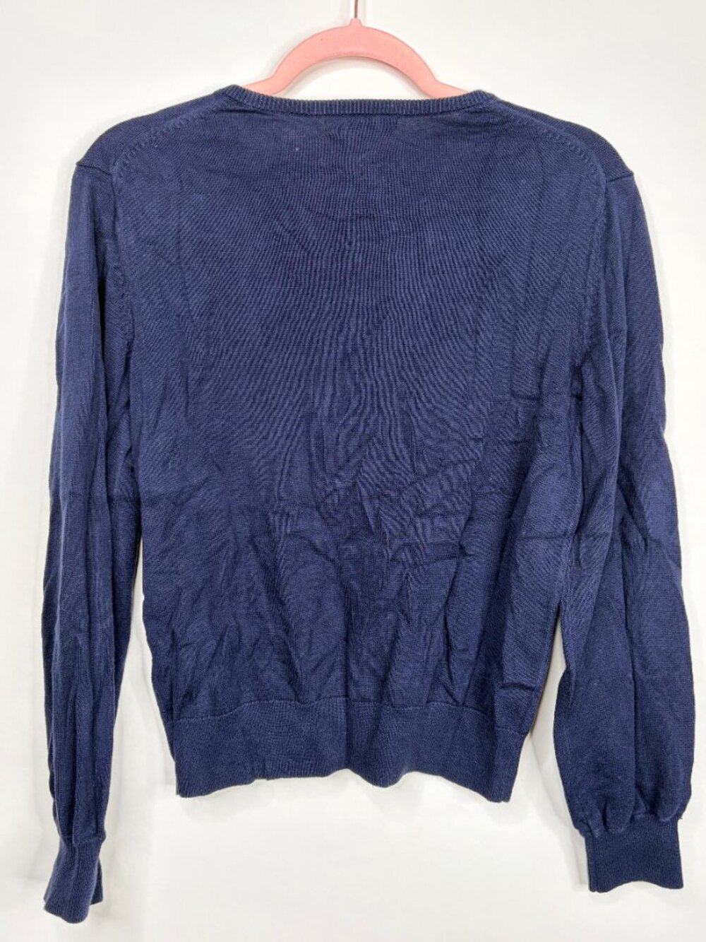 2/$30 Banana Republic Cotton Blouson V-Neck Sweater Navy XS #A2367 - Picture 4 of 7